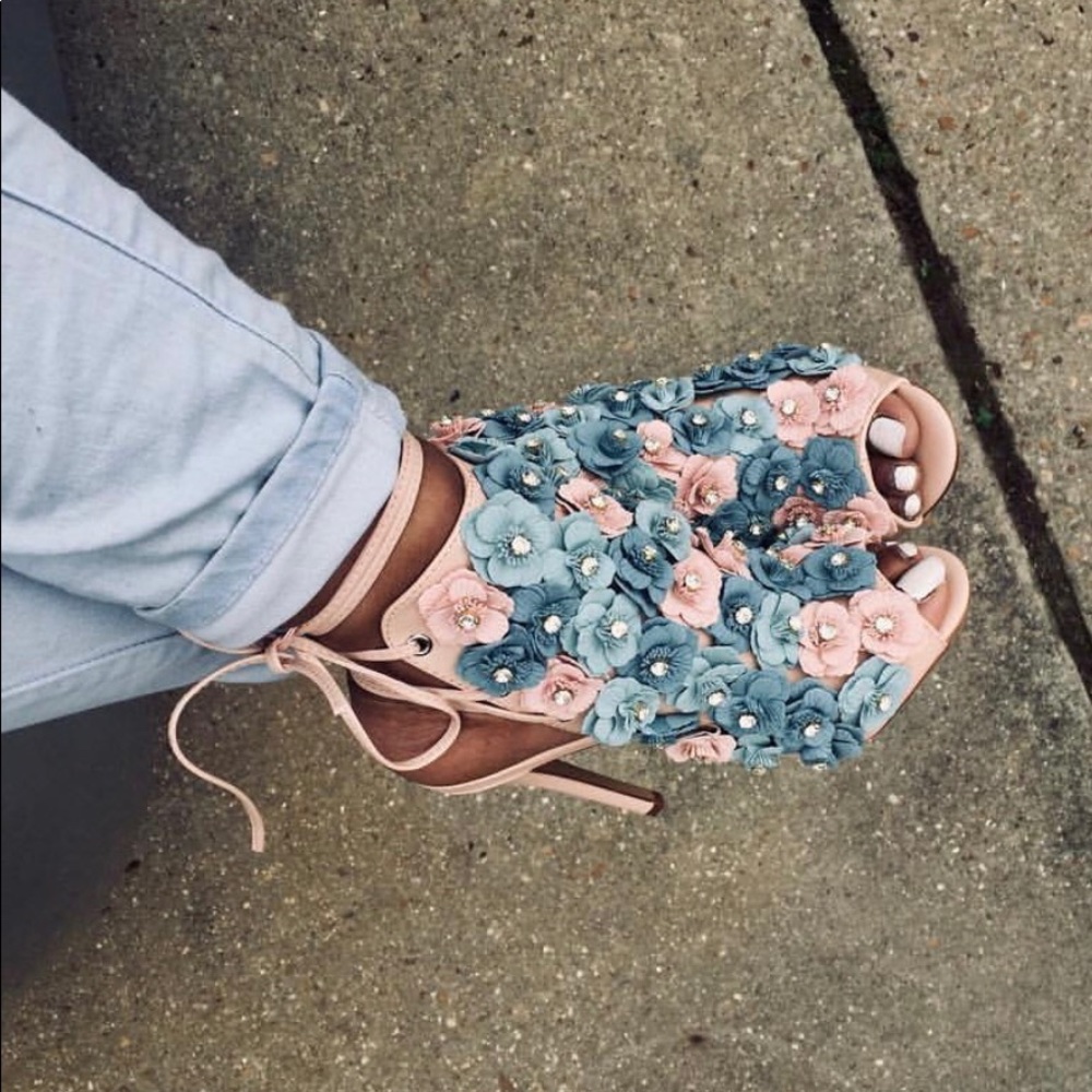 **5.5 left** Lotus sandal heels